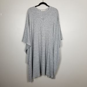 Mimu Maxi one size dress, grey ribbed